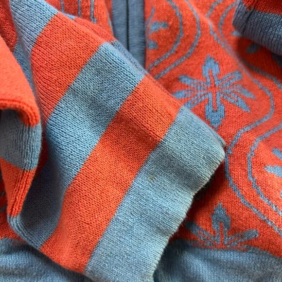 Neve Electra Mixed Print Full Zip Hood Sweater Womens Medium Stripes Outdoors - Picture 3 of 7